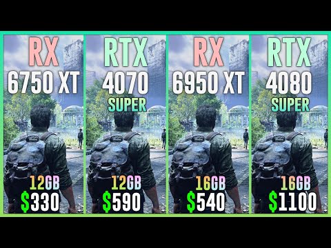 RX 6750 XT vs RTX 4070 SUPER vs RX 6950 XT vs RTX 4080 SUPER - Test in 20 Games