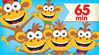 Five Little Monkeys | + More Super Simple Songs & Nursery Rhymes