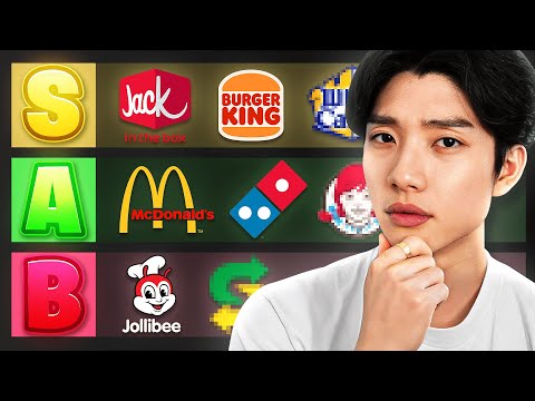 Antony's ULTIMATE Fast Food Tier List... 🥡