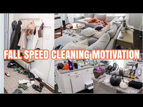 FALL CLEAN WITH ME 2022 | SPEED CLEANING MOTIVATION | MESSY HOUSE TRANSFORMATION