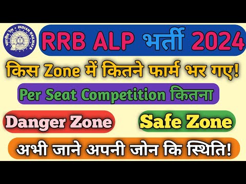 RRB ALP Zone Wise Total Form Fill Up | RRB Alp Total Form 2024 | RRB Alp Safe Zone 2024 | Alp 2024