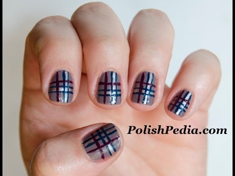 Plaid Nails Tutorial | Easy Plaid Nail Design