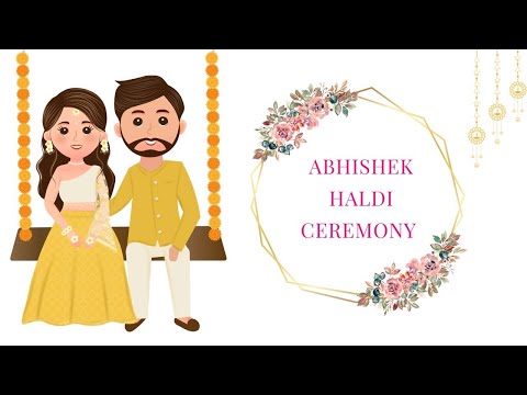 LIVE - Abhishek Haldi ceremony