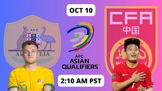 Australia vs China Live Watchalong (World Cup 2026 Qualifiers)