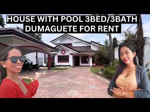 60K HOUSE WITH POOL FOR RENT 3BEDROOM 3BATH IN DUMAGUETE