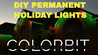 DIY Permanent Holiday Lights 🟣🔵🟢🟡🟠