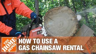 How to Use Makita Gas Chainsaw Rentals | The Home Depot