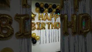 100 balloon decor #1000subscriber #gwalior #birthday #1000subscriber