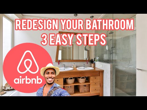 How I Redesigned My Bathroom for Airbnb | Before and After