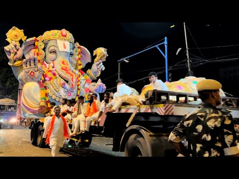 Ganesh Shobha Yatra 2024 | Hyderabad Ganesh Procession 2024 | Big Ganesh Nimajjanam 2024 Tank Bund