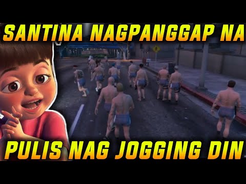 SANTINA NAG PANGGAP NA PULIS SUMAMA SA JOGGING 😂 | GTA V ROLEPLAY