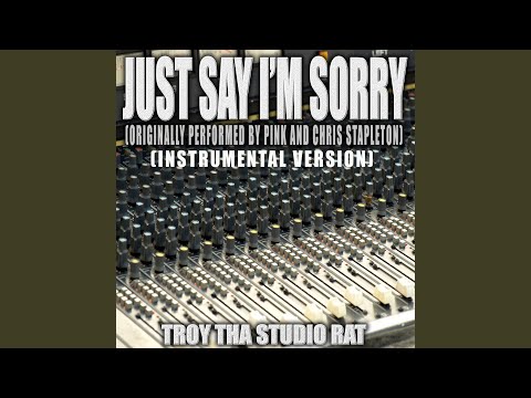 Just Say I'm Sorry (Originally Performed by Pink and Chris Stapleton) (Instrumental Version)