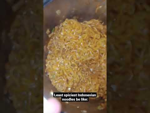 Least Spiciest Looking Noodles In Indonesia #funny #funnyvideo #comedy #memes #meme #food #foryou