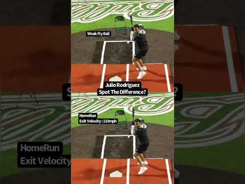 what is the difference in Julio‘s swing? #baseball #mlb