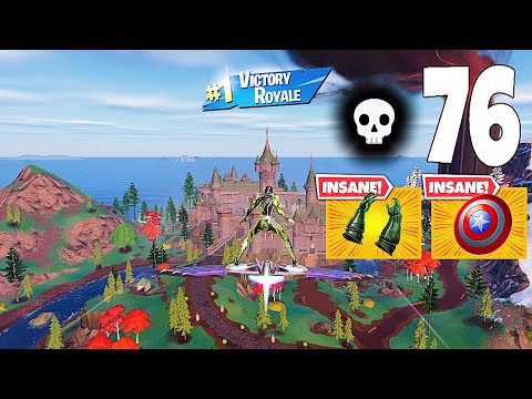 76 Elimination Solo Vs Squads "Zero Build" Gameplay Wins (Fortnite chapter 5)