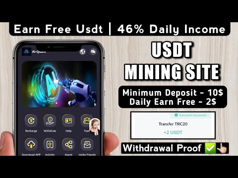 New Usdt Earning Site Usd Mining Site 2024 Best Investment Usdt Earning Website