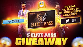 5 Elite Pass Giveaway To My Subscribers🔥SAMSUNG A3,A5,A6,A7,j2,j5,j7,S5,S6,S7,S9,A10,A20,A30,A50,A70