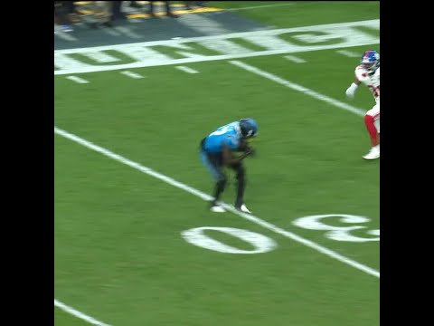 Xavier Legette catches for a 23-yard Gain vs. New York Giants