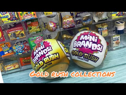 NEW TOY MINI BRANDS GOLD RUSH COLLECTION & MINI BRANDS | UNBOXING