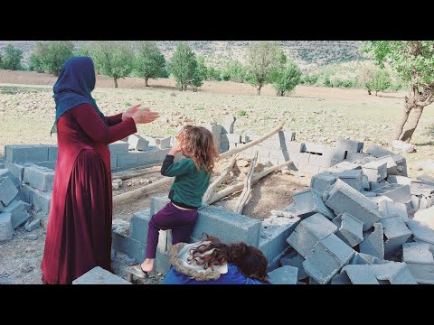 Ruined cottage "Displacement of little girls