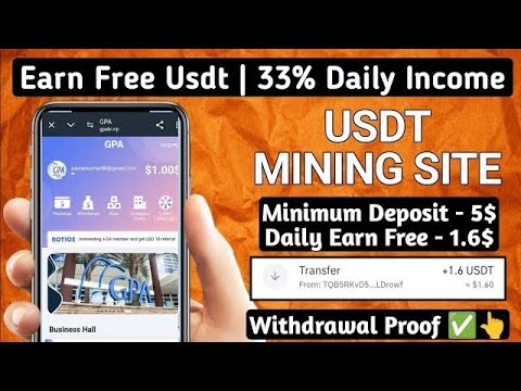 New USDT Site 2024 | Best Usdt Investment Website | New Usdt Mining Site | New Usdt Earning Website