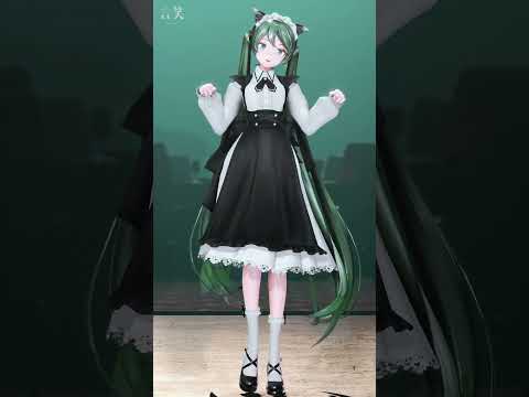 【YYB式初音ミク】Nyan Cat EX #hatsunemiku #vocaloid #miku #mikumikudance #shorts #dance #cat #maid