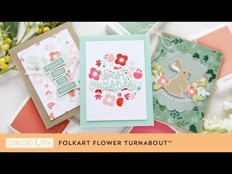 Folkart Flower Turnabout™ Stamp Set