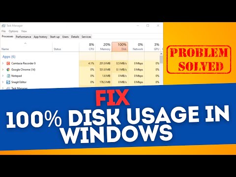 100% Disk Usage in Windows Solved