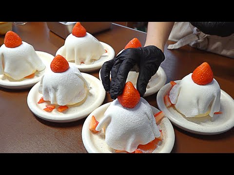 모찌수플레 Sold out every day! Fluffy Souffle Pancake Making - Korean street food