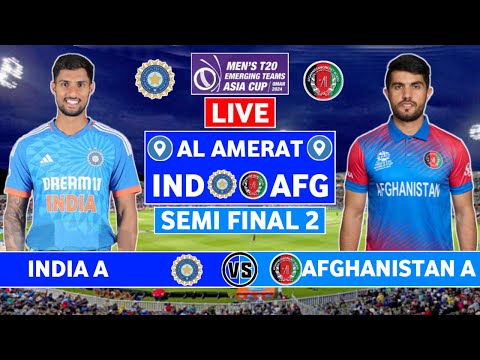 Emerging T20 Asia Cup Live: India vs Afghanistan Live | IND A vs AFG A Live Commentary | IND Batting