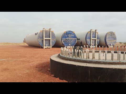 Vlog, Really Huge Wind Turbine Towers | 95 meters | Wind Power Plant Construction | Life of Engineer