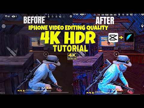 Freefire HDR Quality Tutorial || How To Increase Freefire Video Quality 🔥4K Quality Tutorial ff