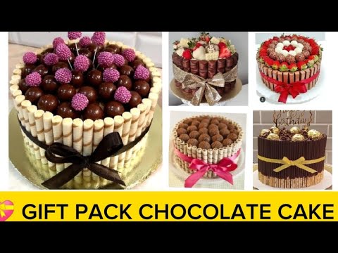 🍮 CHOCOLATE CAKE DESIGN !! CHOCOLATE CAKE GIFT PACK DESIGN !! CHOCOLATE CAKE PICS VIDEO 🥧💞