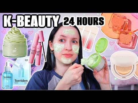 I Only Used VIRAL K-BEAUTY Products For 24 HOURS... AD