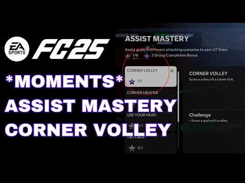 FC25 Tutorial - MOMENTS: Season 1 Challenges - Assist Mastery - Corner Volley