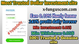 X-funguscom! Most trusted dollar investment site! Earn 2.43% profit daily forever! Min invest: 0.05$