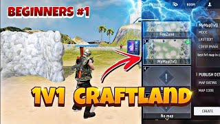 How to Make 1v1 Craftland map for beginners in Freefire