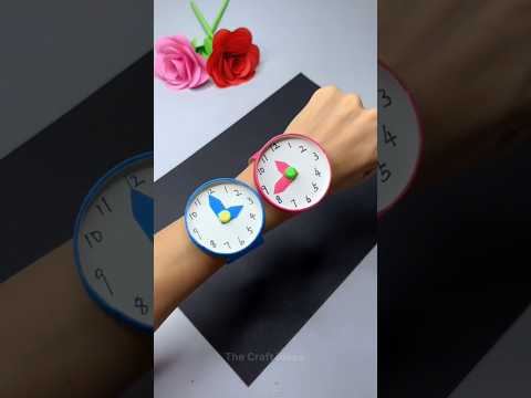 how to make watch with paper se ghadi Kaise banaen watch making ideas #shorts #craftingideas #diy