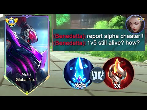 ALPHA NEW HIGH RANK BUILD 1V5 TOTALLY INSANE (MUST TRY)🔥