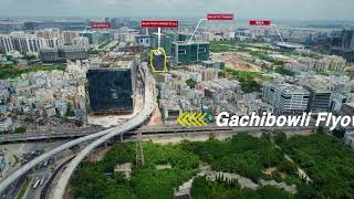 Hyderabad Development, Shilpa Layout Flyover 4K Video - Gachibowli