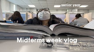 Study vlog🖇️midterms, studying w/ friends, math, realistic