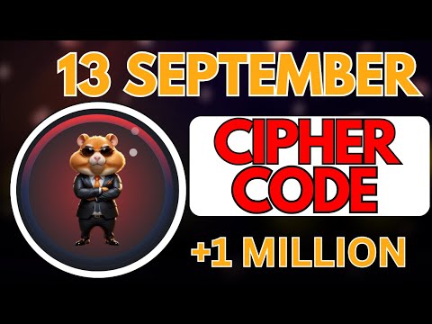 13 September Hamster Kombat DAILY CIPHER Today: Claim 1,000,000