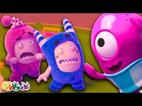 ODDBODS VS ALIENS?! | Oddbods 👹 | Action Cartoons For Kids