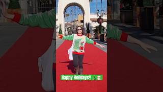 Happy dancing for holiday fun at Universal Studios Hollywood! #happyholidays #holidayfun #holidays