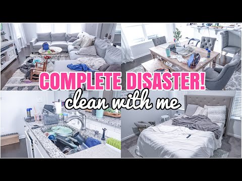 COMPLETE DISASTER CLEANING | REAL LIFE MESS | MESSY HOUSE TRANSFORMATION | ACTUAL MESS