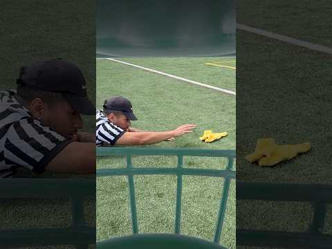 POV: YOUR TEAMMATE KNOCKS OUT THE REF.. #football #funny #memes #shorts