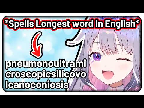 Biboo tries to spell the LONGEST WORD in English 【Hololive EN】