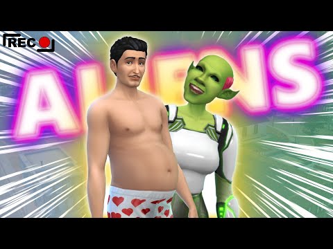 INVASIÓN ALIEN en LOS SIMS 4 - Among Us Challenge