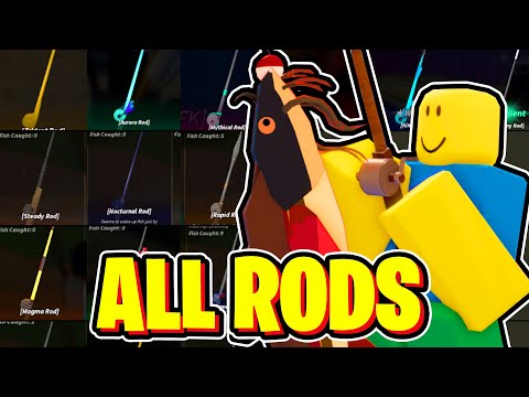 *UPDATED* How To GET ALL FISHING RODS SHOWCASE In Fisch! Roblox