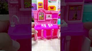 Satisfying with Unboxing & Review Pink Hello Kitty Miniature Kitchen Set Toys Cooking Video🎉😊